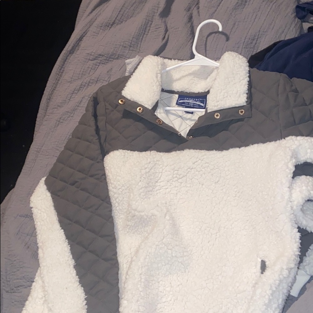 Lauren James quilted/sherpa pullover